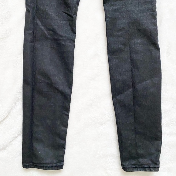 GAP Black Coated Skinny Jeans Size 2 - Picture 8 of 10